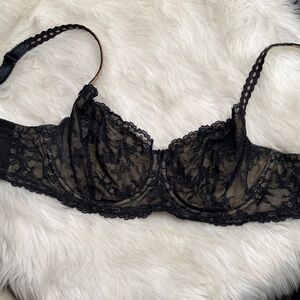 Felina Lingerie 34DDD Sexy  Black Lace Underwire Bra